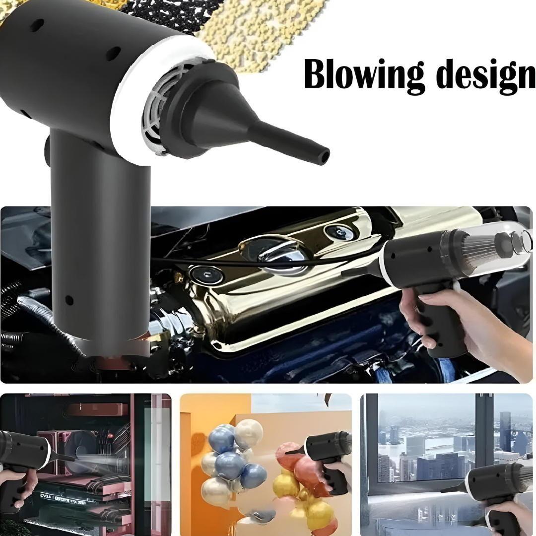 2 in 1 Vacuum Cleaner-Handheld Vacuum Car Cleaner Air Duster Wireless Rechargeable Home